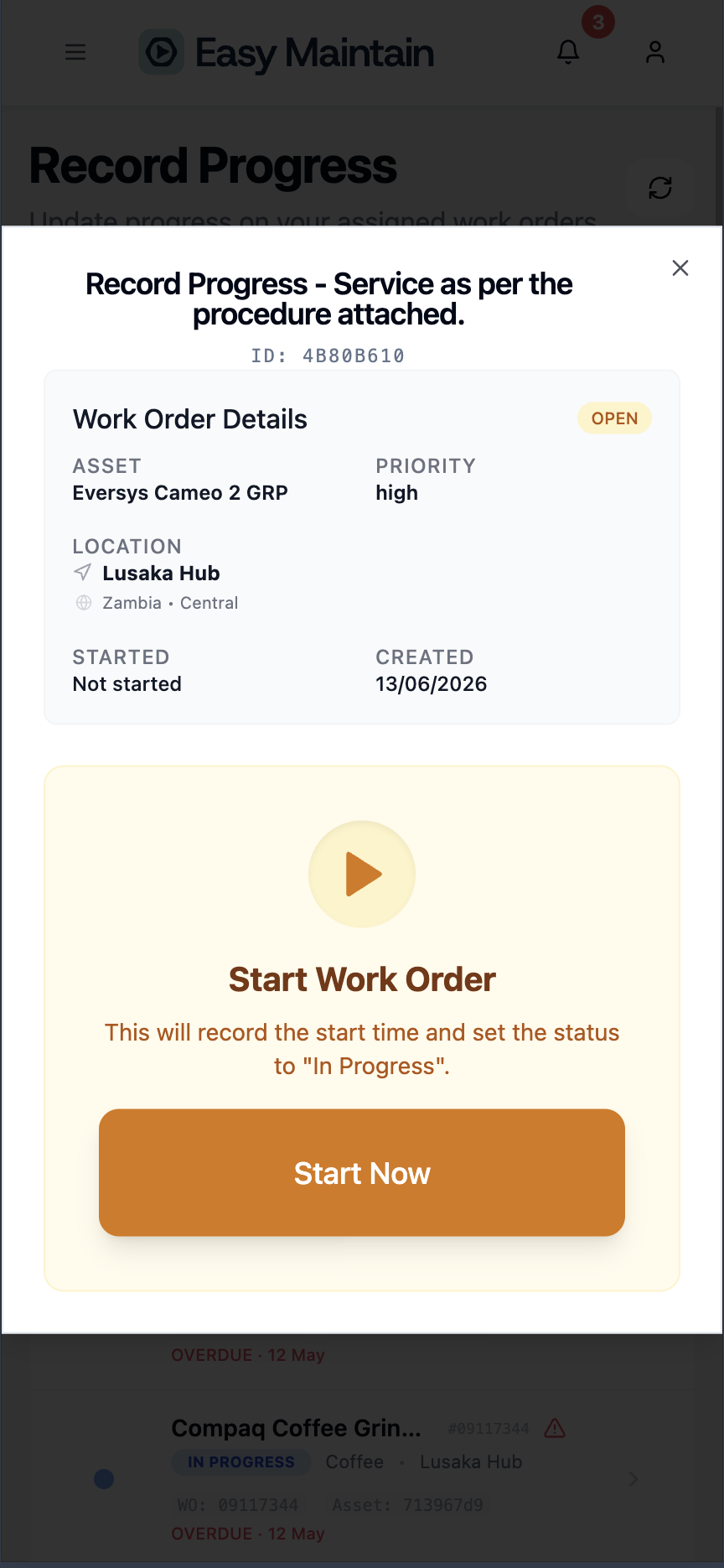 GPS Check-in and QR verification on a mobile-first maintenance system